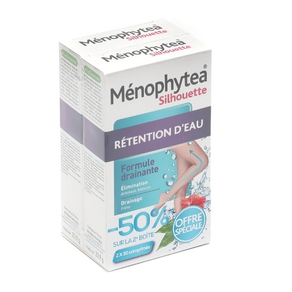 Ménophytea Silhouette Rétention d'eau comprimés