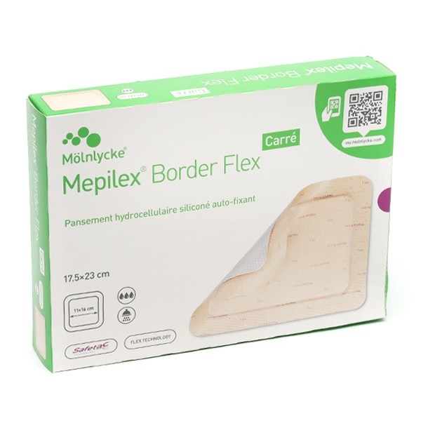 Mepilex Border Flex Carré Pansement hydrocellulaire