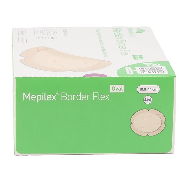 Mepilex Border Flex Oval Pansement hydrocellulaire