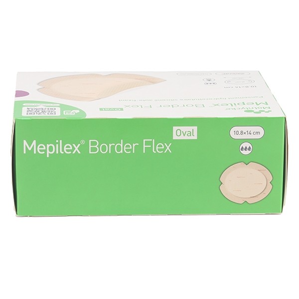 Mepilex Border Flex Oval Pansement hydrocellulaire