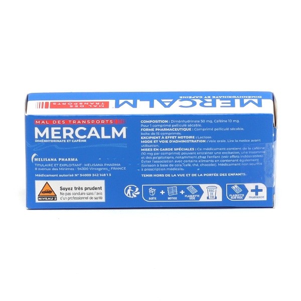 Mercalm comprimé