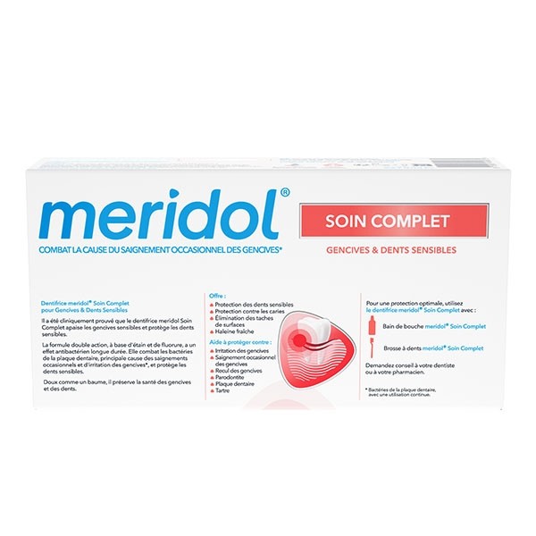 Meridol Soin complet dentifrice gencives et dents sensibles