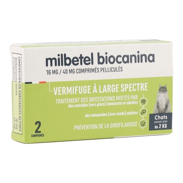 Milbetel Chat vermifuge