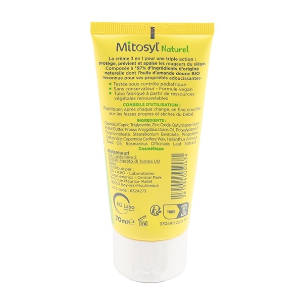 Mitosyl Naturel Crème change 3 en 1