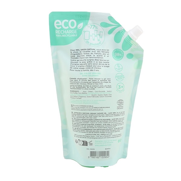 MKL Gel douche Surgras Aloe Vera Bio