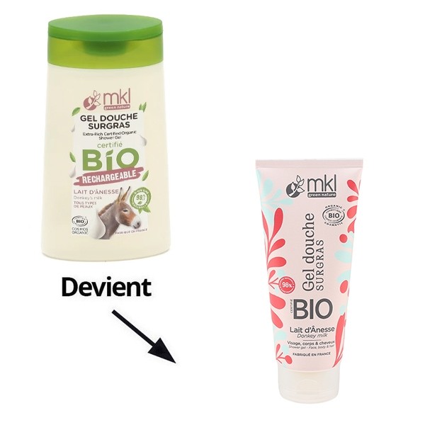 MKL Gel Douche Surgras Lait d'Ânesse Bio