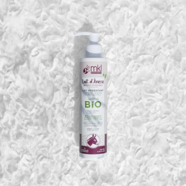 MKL Lait hydratant corps et mains Lait d'ânesse bio