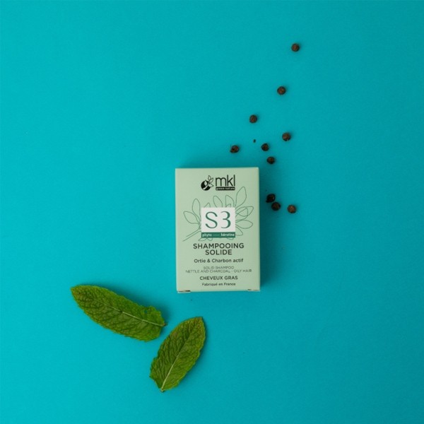 MKL Shampooing Solide Ortie & Charbon actif