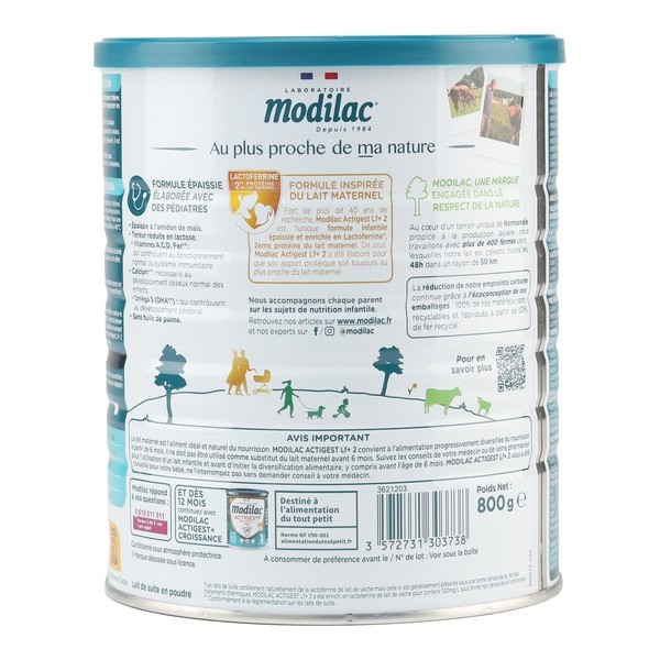 Modilac Actigest 2 formule épaissie Lf+