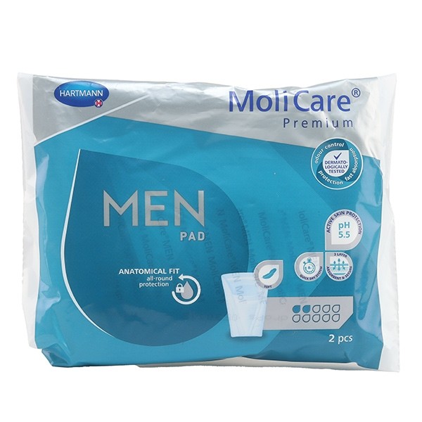MoliCare Premium Men Pad Protections anatomiques 2 gouttes