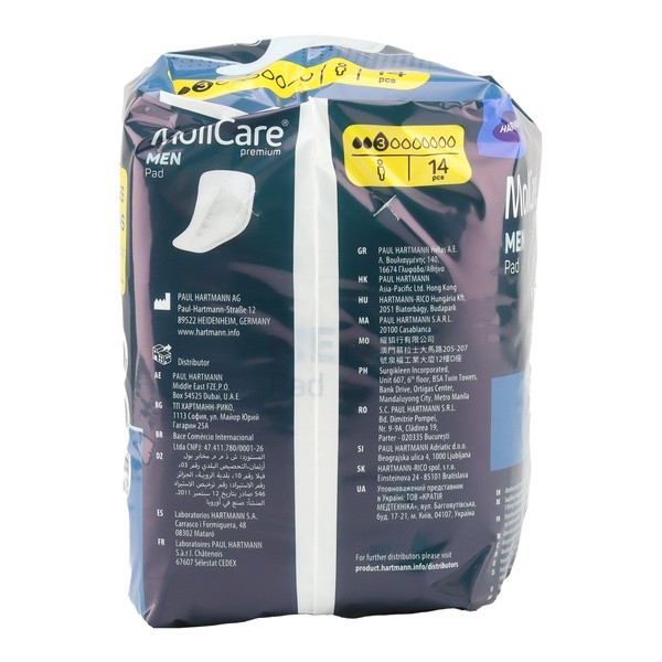 Molicare Premium Men Pad Protection anatomique 3 gouttes