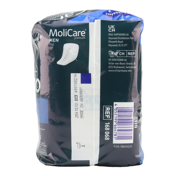 Molicare Premium Men Pad Protections anatomiques 4 gouttes