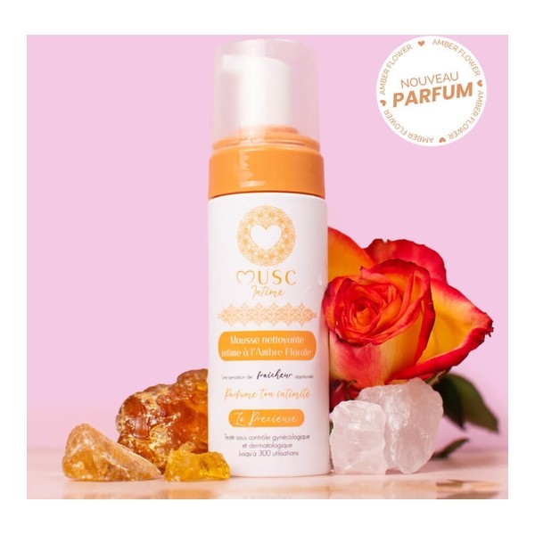 Musc Intime Mousse nettoyante à l'ambre florale
