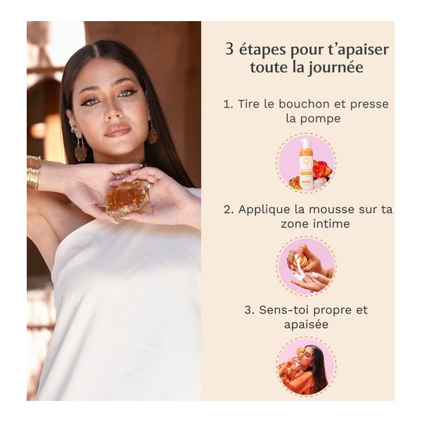 Musc Intime Mousse nettoyante à l'ambre florale