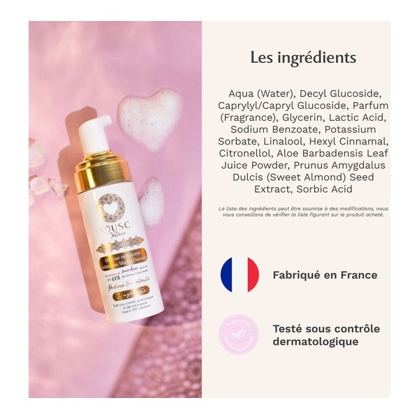 Musc Intime Mousse nettoyante au Monoi oriental