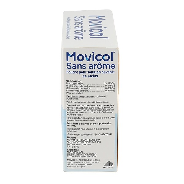 Movicol sachet sans arôme