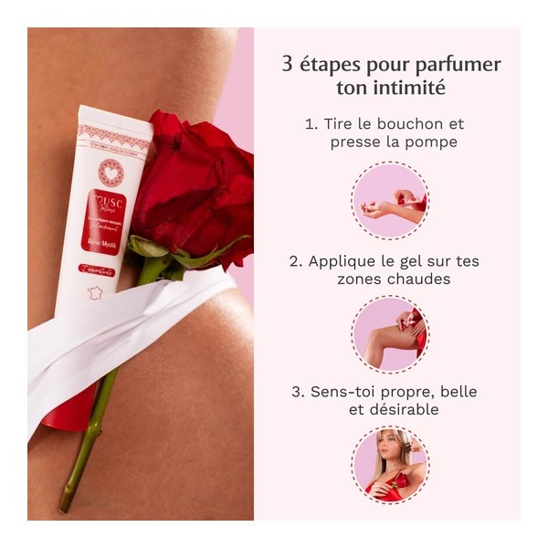 Musc intime Gel Parfumant Rose Mystik