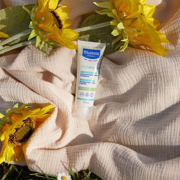 Mustela Stelatopia crème émolliente visage bébé