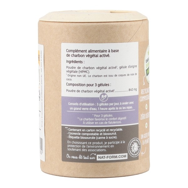 Nat et Form Ecoresponsable charbon végétal gélules