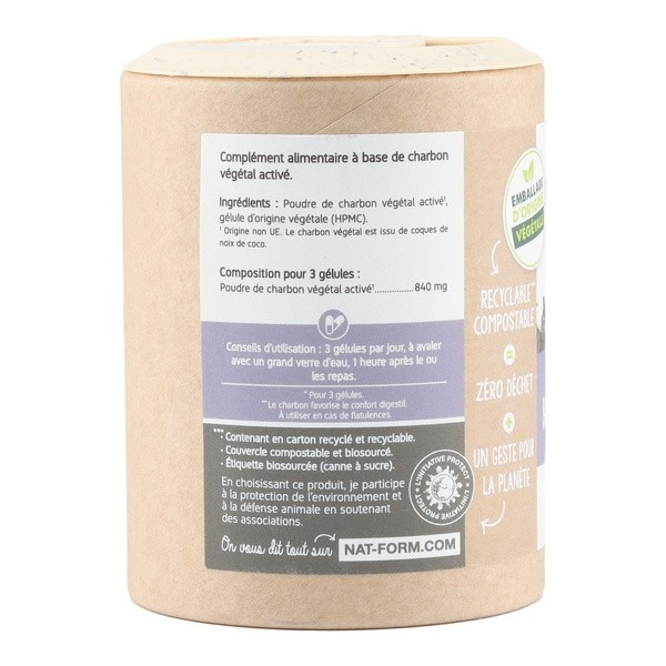 Nat et Form Ecoresponsable charbon végétal gélules