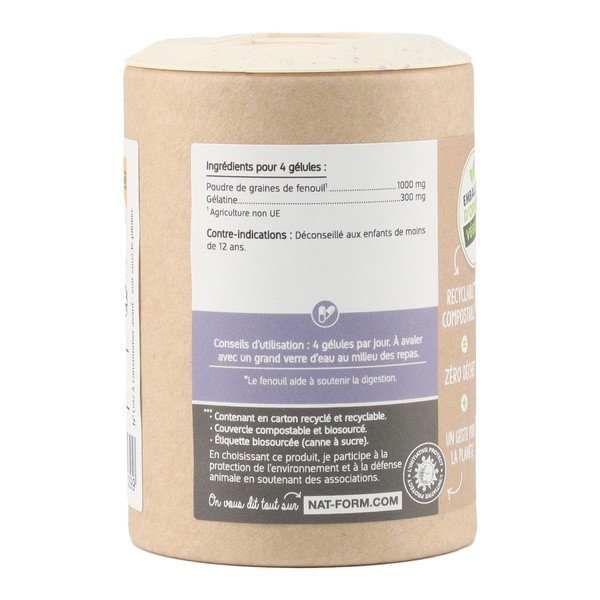 Nat et Form Ecoresponsable Fenouil gélules