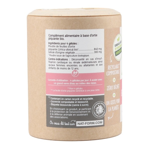 Nat et Form Ecoresponsable Ortie piquante feuille Bio gélules