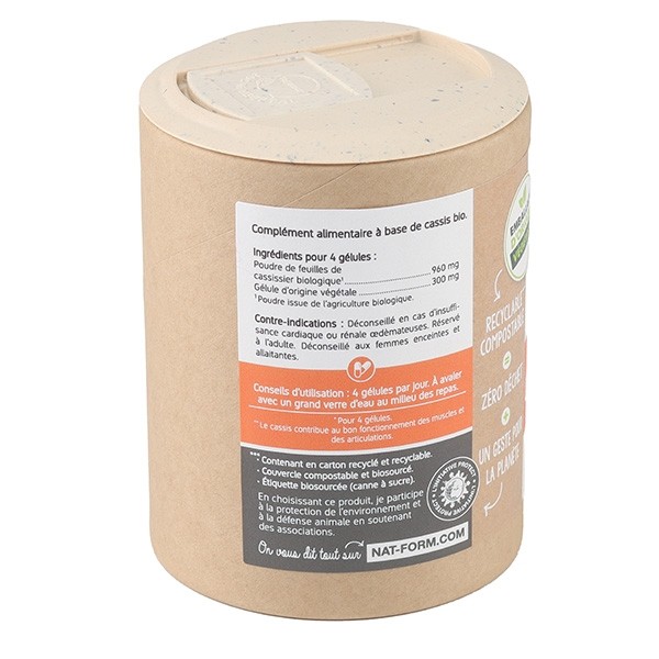 Nat et Form Ecoresponsable Cassis bio gélules