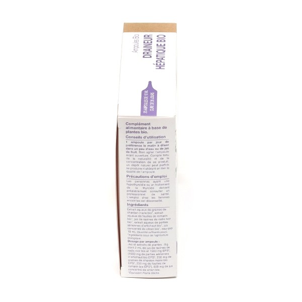 Nat et Form Draineur hépatique bio ampoules