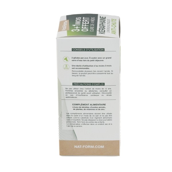 Nat et Form Kéraphane Antichute Cheveux ongles gélules