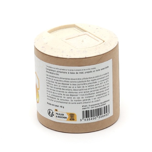 Nat et Form Gommes propolis, miel et eucalyptus bio