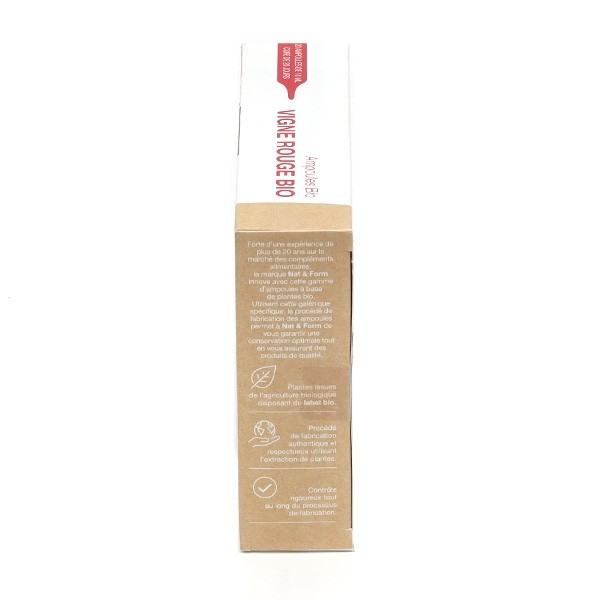 Nat et Form Vigne rouge bio ampoules