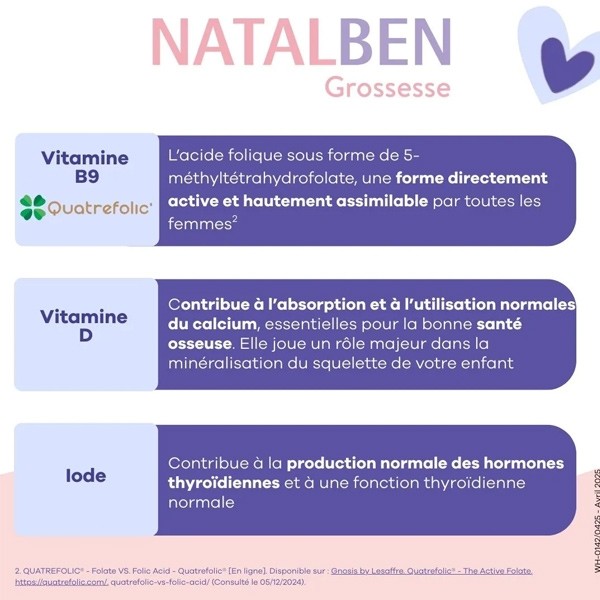 Natalben Grossesse capsules