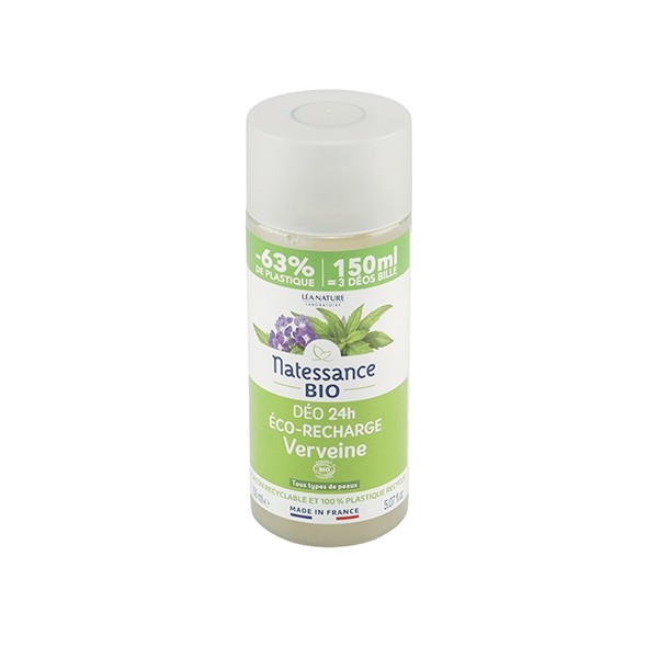 Natessance Déodorant 24h rechargeable Verveine Bio