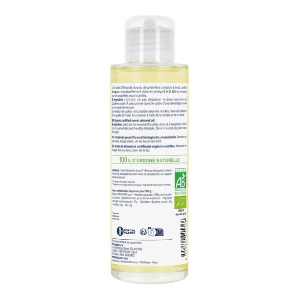 Natessance huile d'amande douce bio