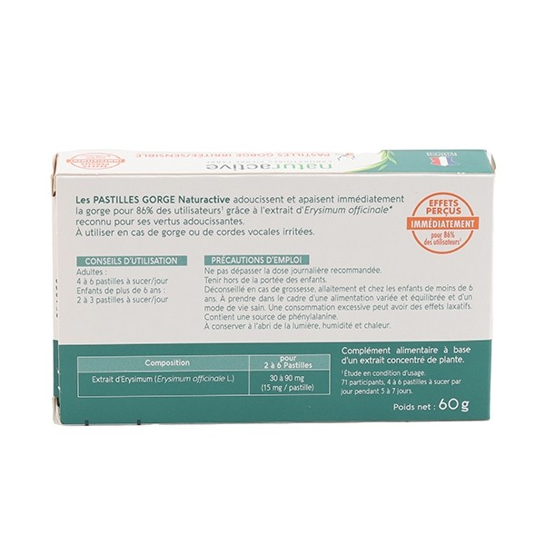Naturactive Pastilles Gorge irritée/sensible