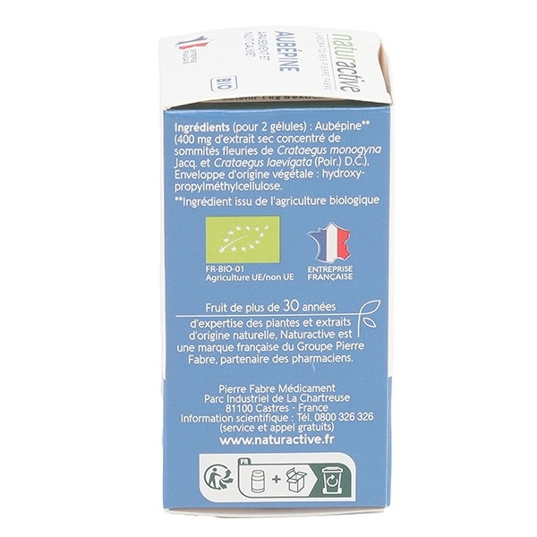 Naturactive Aubépine bio gélules