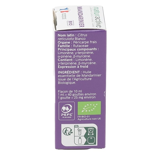 Naturactive huile essentielle de Mandarinier Bio
