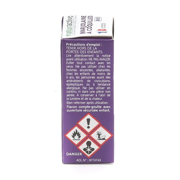 Naturactive huile essentielle de Marjolaine à coquilles Bio