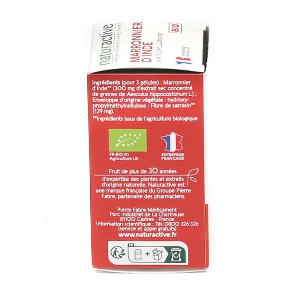 Naturactive marronnier d'Inde bio gélules
