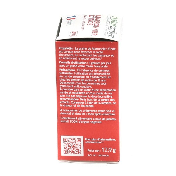 Naturactive marronnier d'Inde bio gélules