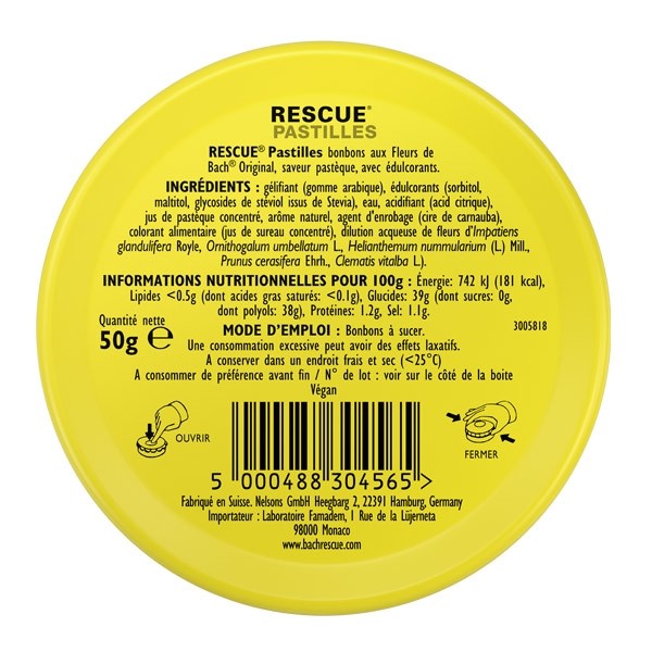 Fleurs de Bach Rescue Pastèque Pastilles