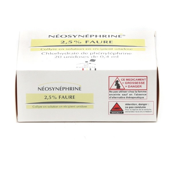 Néosynéphrine 2,5 % Faure unidoses