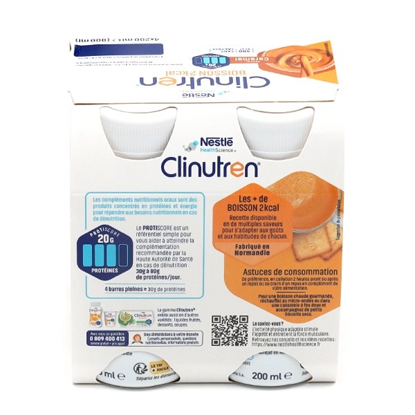 Clinutren HP/HC+ boisson 2kcal saveur caramel