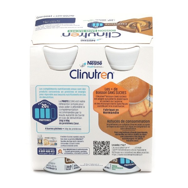 Clinutren Boisson sans sucres Cappuccino