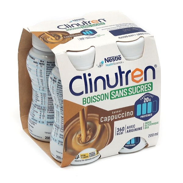 Clinutren Boisson sans sucres Cappuccino