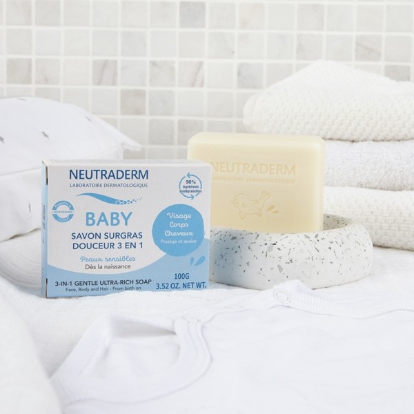 Neutraderm Baby Savon Surgras Douceur 3 en 1