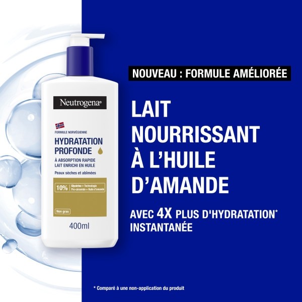 Neutrogena lait corps enrichi en huile Hydratation profonde