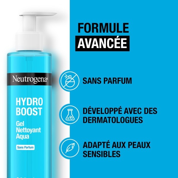 Neutrogena Hydro Boost Aqua Gel Nettoyant hydratant sans parfum