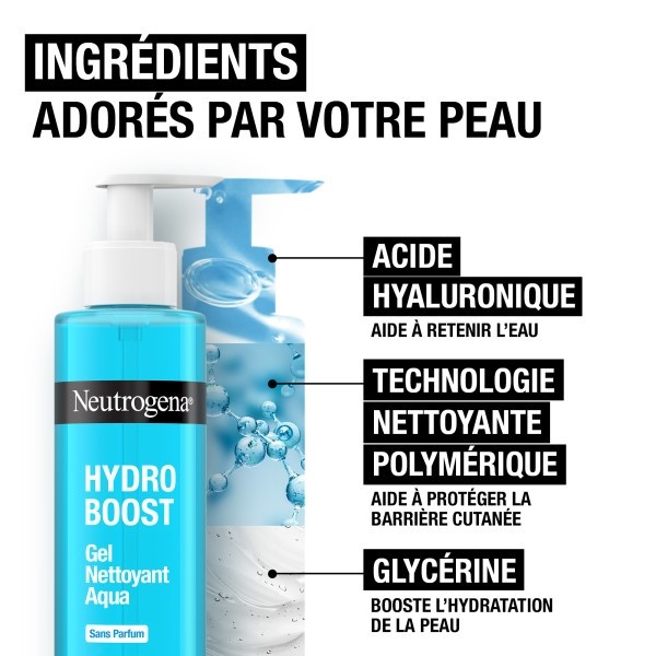Neutrogena Hydro Boost Aqua Gel Nettoyant hydratant sans parfum