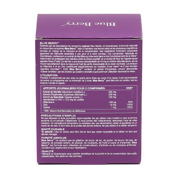 Blue Berry comprimés